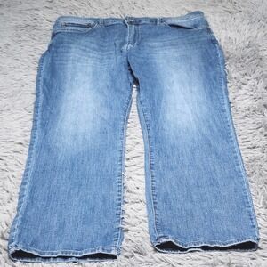 Lucky Brand 223 Jeans Mens 40x30 W40 L30 Straight Leg Blue Denim Stretch Distres